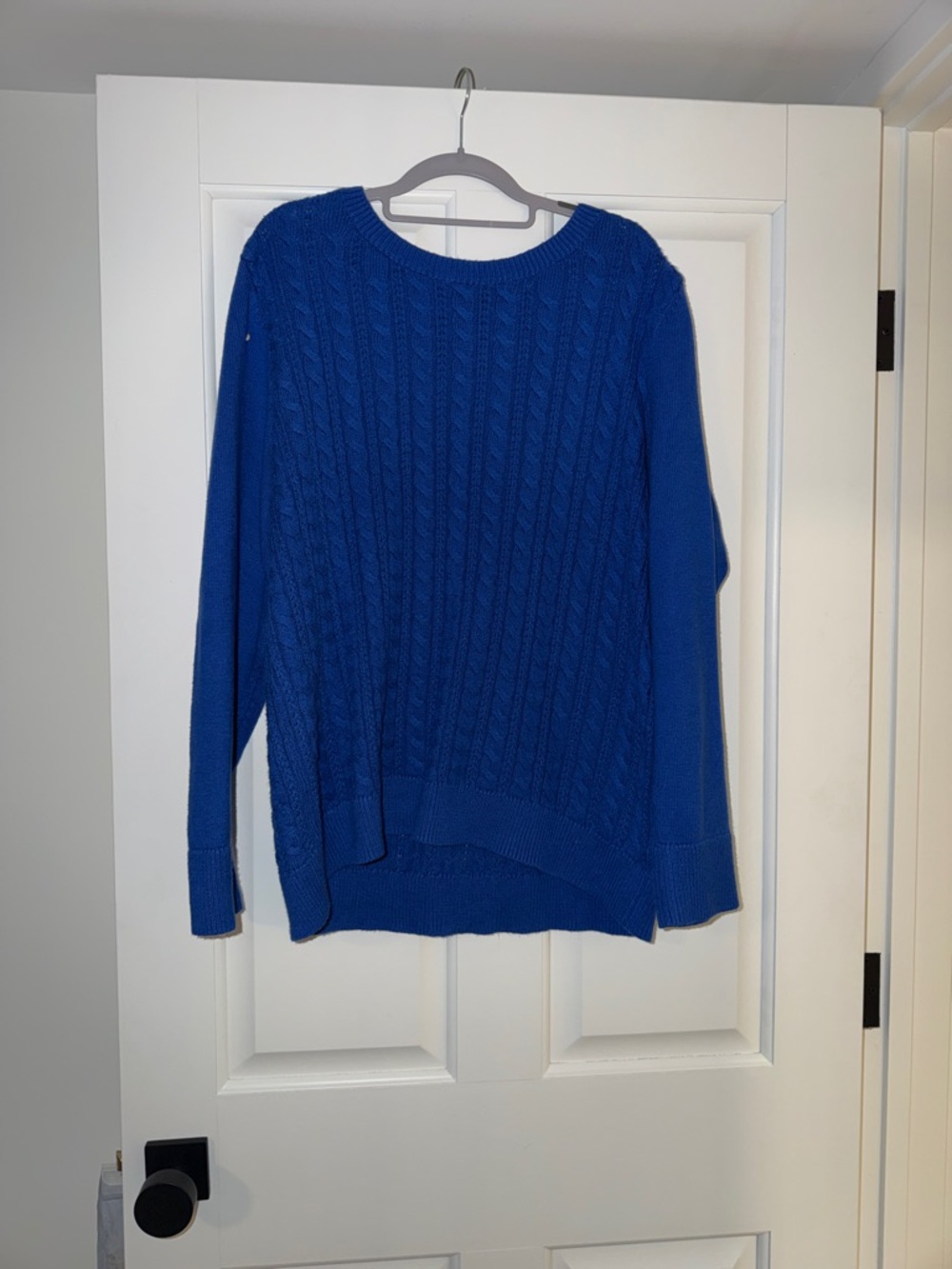 Talbots Women’s Cable Knit Sweater - Blue